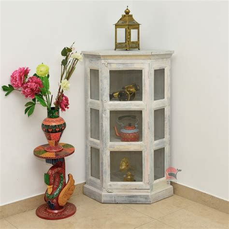 White wooden storage cabinet in UAE | Antique Furniture Dubai