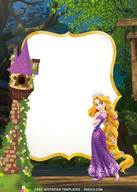 10+ Cute Tangled Rapunzel Baby Shower Party Invitation Templates | Download Hundreds FREE ...