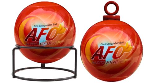 AFO Fire Extinguisher Ball - ABC Multipurpose Dry Chemical Fire Extinguisher-5', 3 lbs, 5' - Fry ...