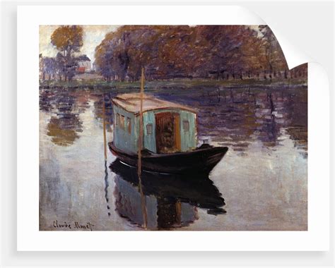 Monet's Studio Boat posters & prints by Claude Monet