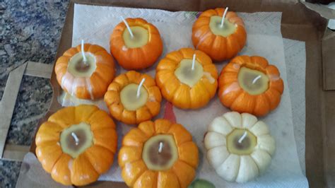 My Fruitful Life: How to Make Mini Pumpkin Candles