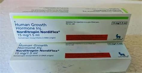 Novo Nordisk Human Growth Hormone Injection 15 Mg, Packaging Size: 10 ...