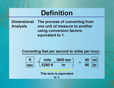 Definition--Ratios, Proportions, and Percents Concepts--Dimensional ...