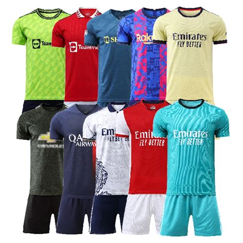 2023-24 Customized Logo Soccer Jersey Sets Quick Dry Practice Soccer Wear For Men's Football ...