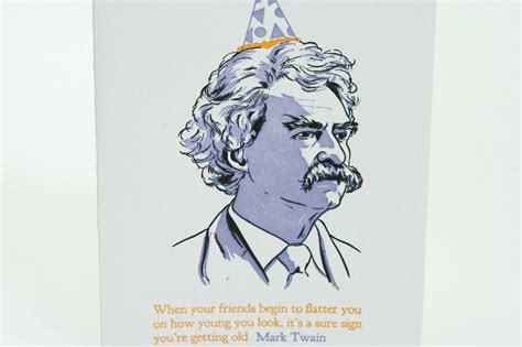 Happy Birthday Letterpress Card Mark Twain Quote - Etsy