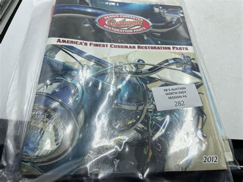 Lot - vintage cushman scooter parts catalog