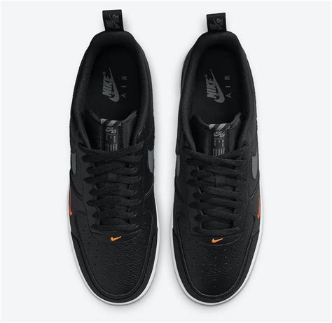 Nike Air Force 1 07 LV8 Black Orange DJ6887-001 Release Date - SBD