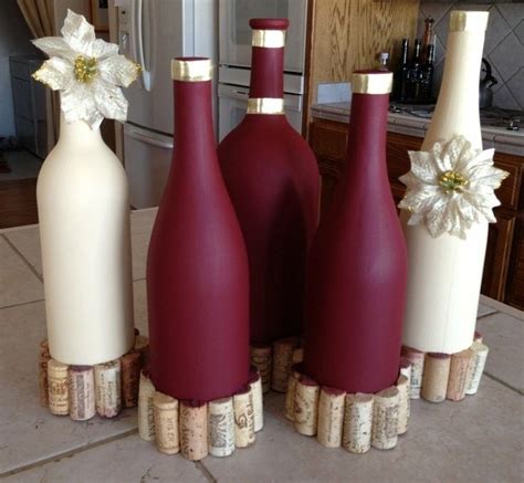 Resultado de imagen para decoracion de botellas de vidrio con pintura | Wine bottle centerpieces ...