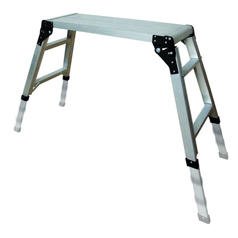 MetalTech 30.75 in. x 11.75 in. Adjustable Portable Work Platform ...