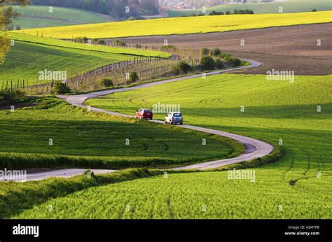 Rural landscape with road Stock Photo - Alamy