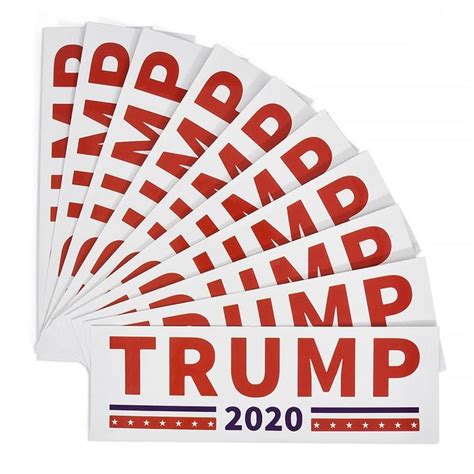 Trump Bumper Sticker 10pcs – Donald Trump Store USA