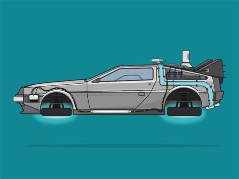 Back To The Future 2 Delorean by Mike Saville on Dribbble