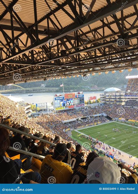 Pittsburgh Steelers fans editorial stock image. Image of crowd - 80003499