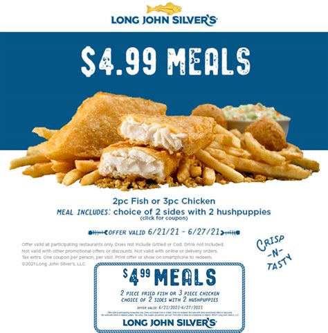 $5 meals at Long John Silvers #longjohnsilvers | The Coupons App®