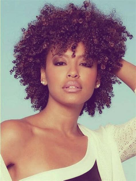 Short curly weave afro hairstyles for black women