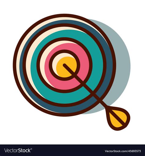 Target and dart Royalty Free Vector Image - VectorStock