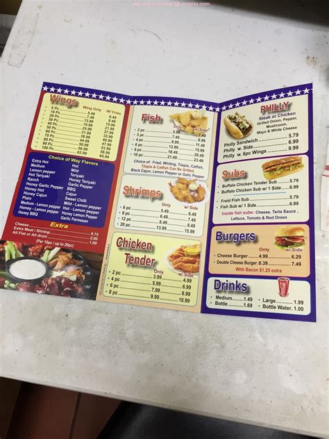 Online Menu of American Wings Restaurant, Chattanooga, Tennessee, 37411 ...