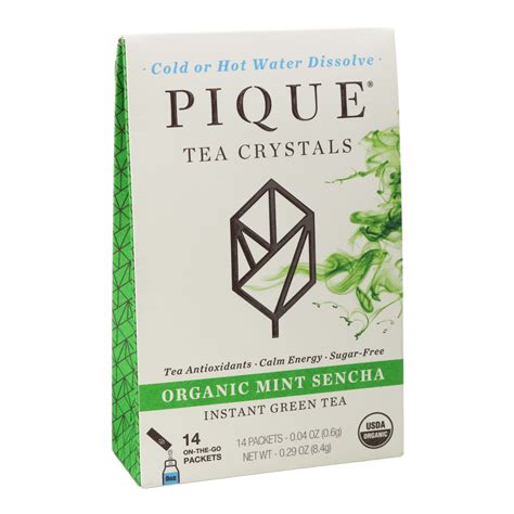 Pique Tea Crystals Mint Sencha Organic Green Tea - Shop Tea at H-E-B