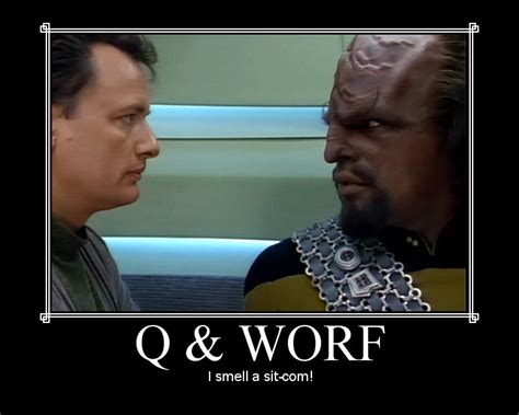 Q and Worf - Q (Star Trek) Fan Art (12045608) - Fanpop