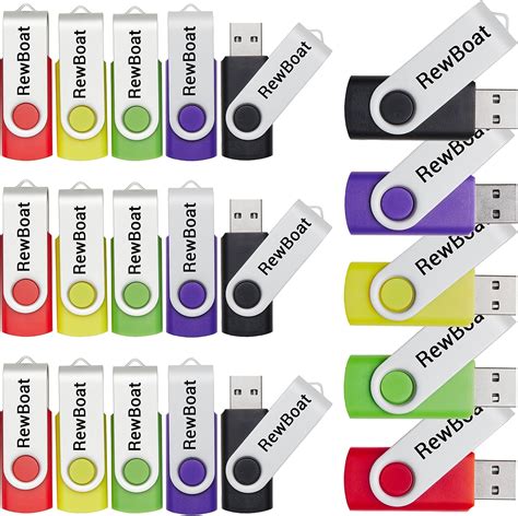 Amazon.com: 20 Pack 256MB (NOT 256GB) USB Flash Drives in 5 Mixed ...