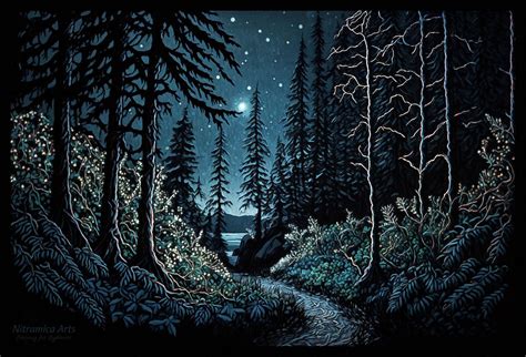 Midnight Forest by OfTheDunes on DeviantArt