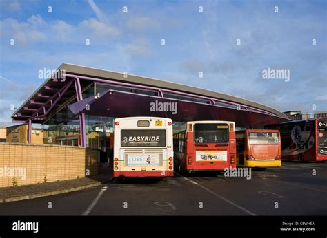 The Modern Bus Station at Burnley, Lancashire, UK Stock Photo - Alamy