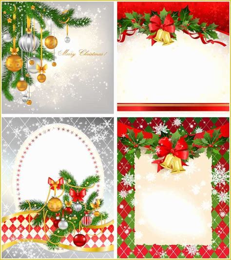 Free Christmas Photo Templates Of Vintage Christmas Template Stock ...