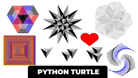 Python Turtle - Draw Different Shape, Design In Python Turtle Graphics ...