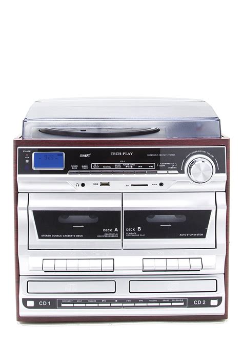 TechPlay ODCRK2110 BT,Karaoke,turntable,W/Dual CD Player/Recorder,Dual