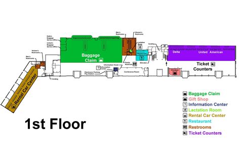 New Orleans Airport Terminal Map