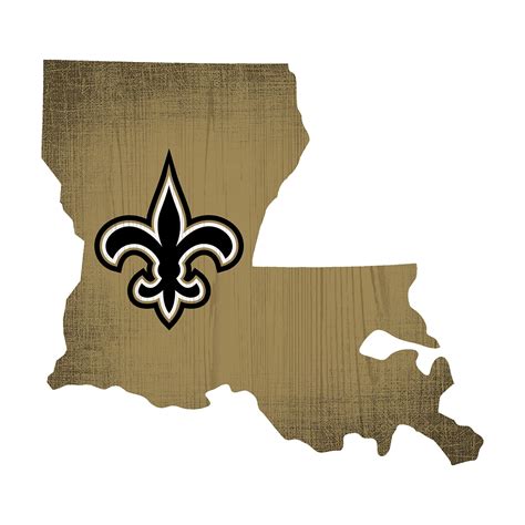 New Orleans Saints 12" Logo State Sign - Walmart.com