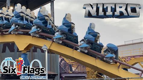 Nitro's NEW 4th Train Testing (Blue) at Six Flags Great Adventure - YouTube