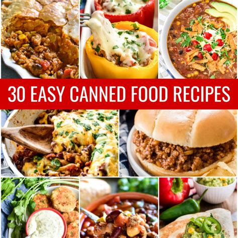 30 Easy Canned Food Recipes – Lemon Tree Dwelling