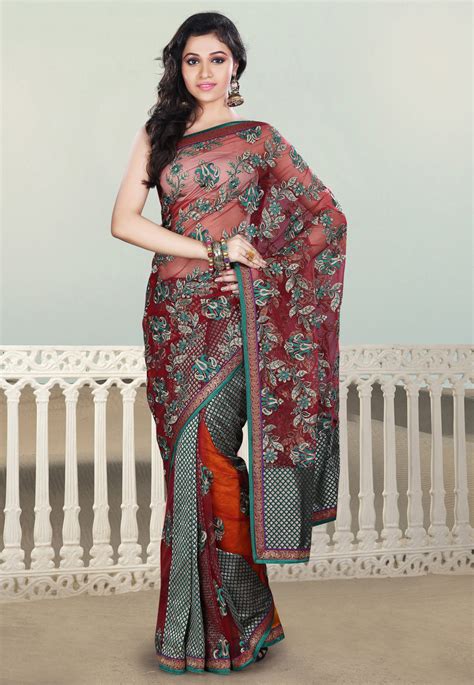 Jamawar Silk Saree (Image Courtesy: Utsav Fashion) - Utsavpedia