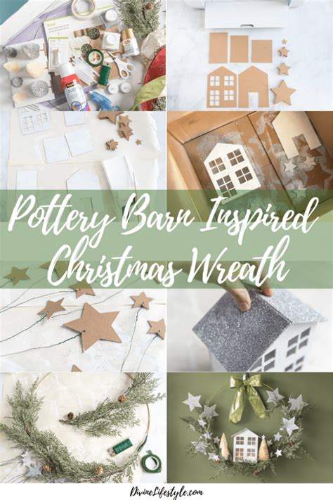 DIY Pottery Barn Inspired Metal Christmas Wreath