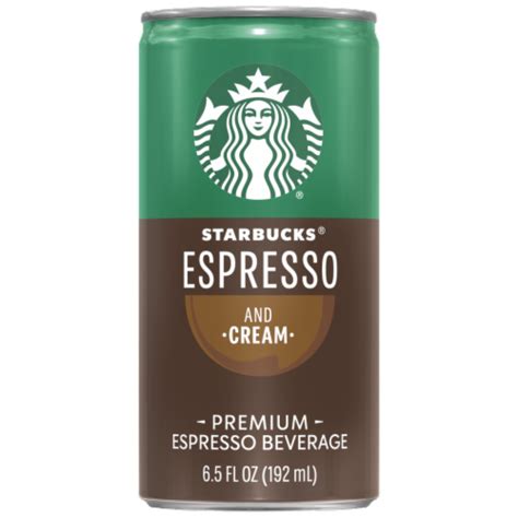 Starbucks DoubleShot Espresso & Cream Premium Espresso Beverage, 6.5 fl ...