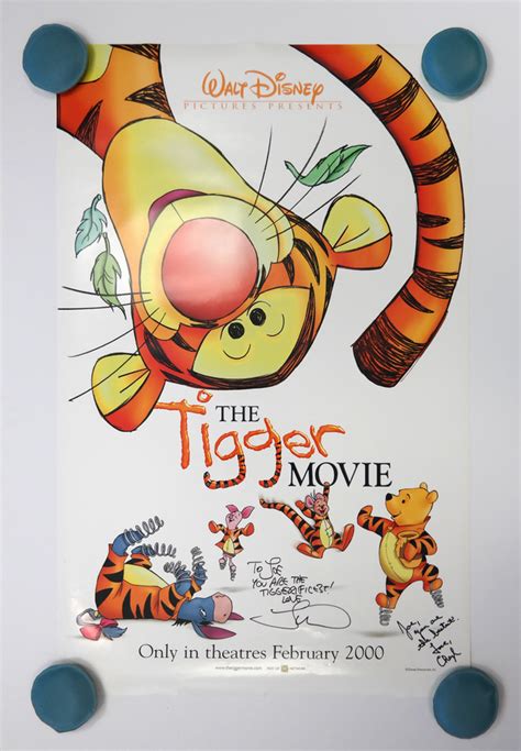 The Tigger Movie Signed One-Sheet Movie Poster - ID: octtigger19359 ...