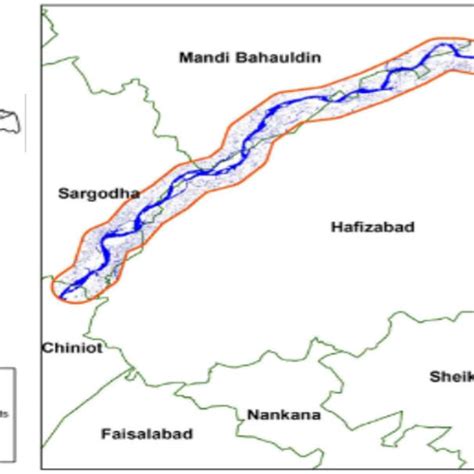 Chenab river location of the study area. | Download Scientific Diagram