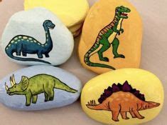 24 Rock Painting Dinosaurs ideas | painted rocks, rock, painting