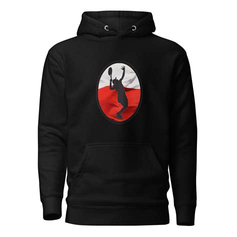 Iga Swiatek Tennis Serve Poland Flag Racquet Silhouette Unisex Hoodie ...