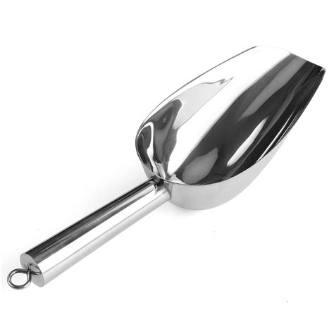 Buy Stainless Steel Ice Scooper, Small Metal Food Candy Scoop for ...