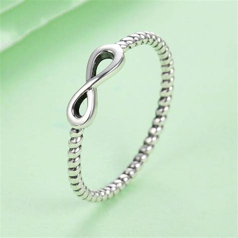 Silver Stackable Infinity Ring .925 Sterling Silver – LondonEmily Jewelers