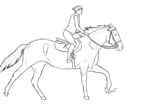 Horse And Rider Drawing at GetDrawings | Free download