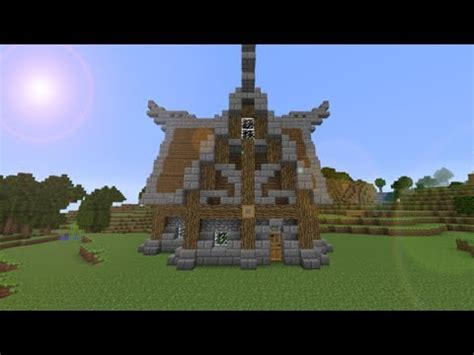 Minecraft Nordic house tutorial - YouTube