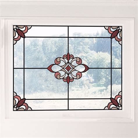 NH2416 - Red Westwood Stained Window Decals - by InHome