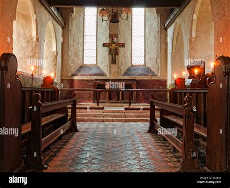 An English country church interior - St Mary's Church Luddenham, Kent ...