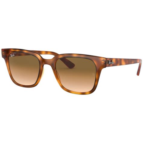 RAY-BAN RB4323 Retro Square Frame Wayfarers Light Havana