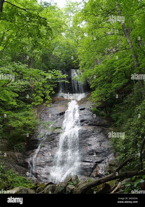 Waterfall,Blue Ridge Mountains Stock Photo - Alamy