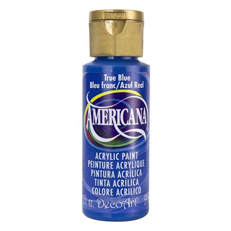 DecoArt Americana 2 oz. True Blue Acrylic Paint-DAO36-3 - The Home Depot