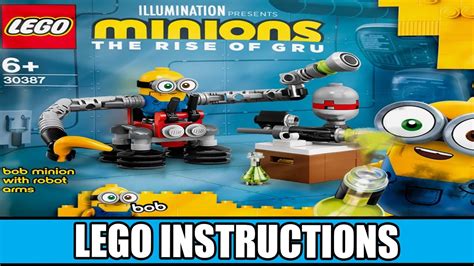 LEGO Instructions | Minions | 30387 | Bob Minion wth Robot Arms - YouTube